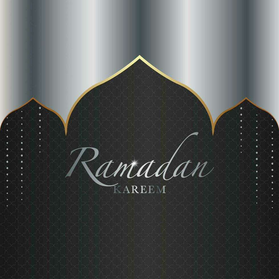 Ramadan Kareem poster design. vector illustration for islam fasting festival event