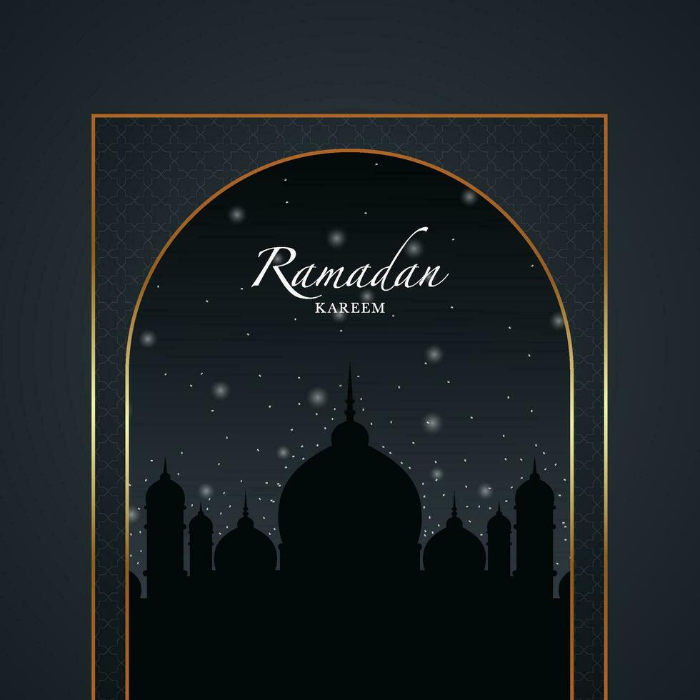 Ramadán kareem póster diseño. vector ilustración para islam rápido festival evento