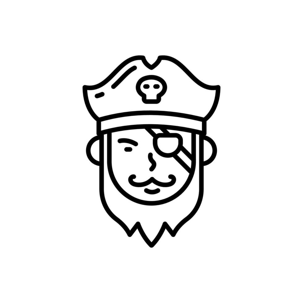 Pirates icon in vector. Illustration vector