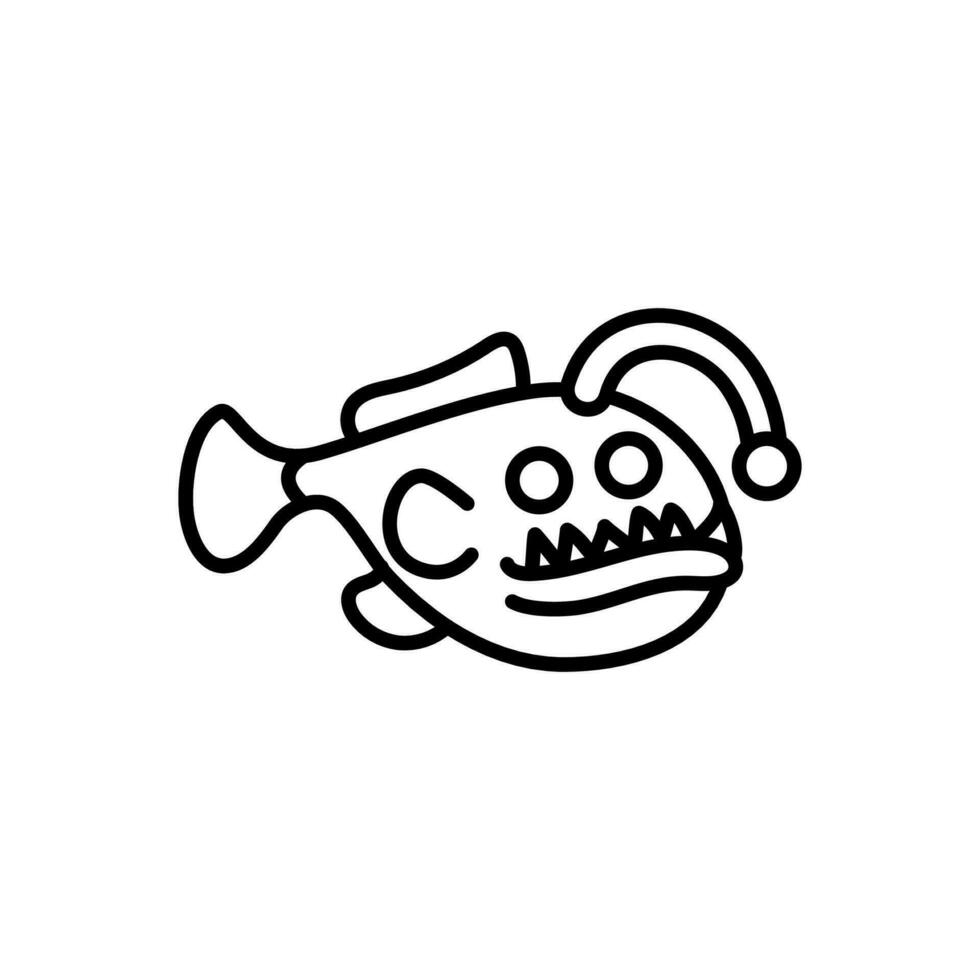 Lantern Fish icon in vector. Illustration vector