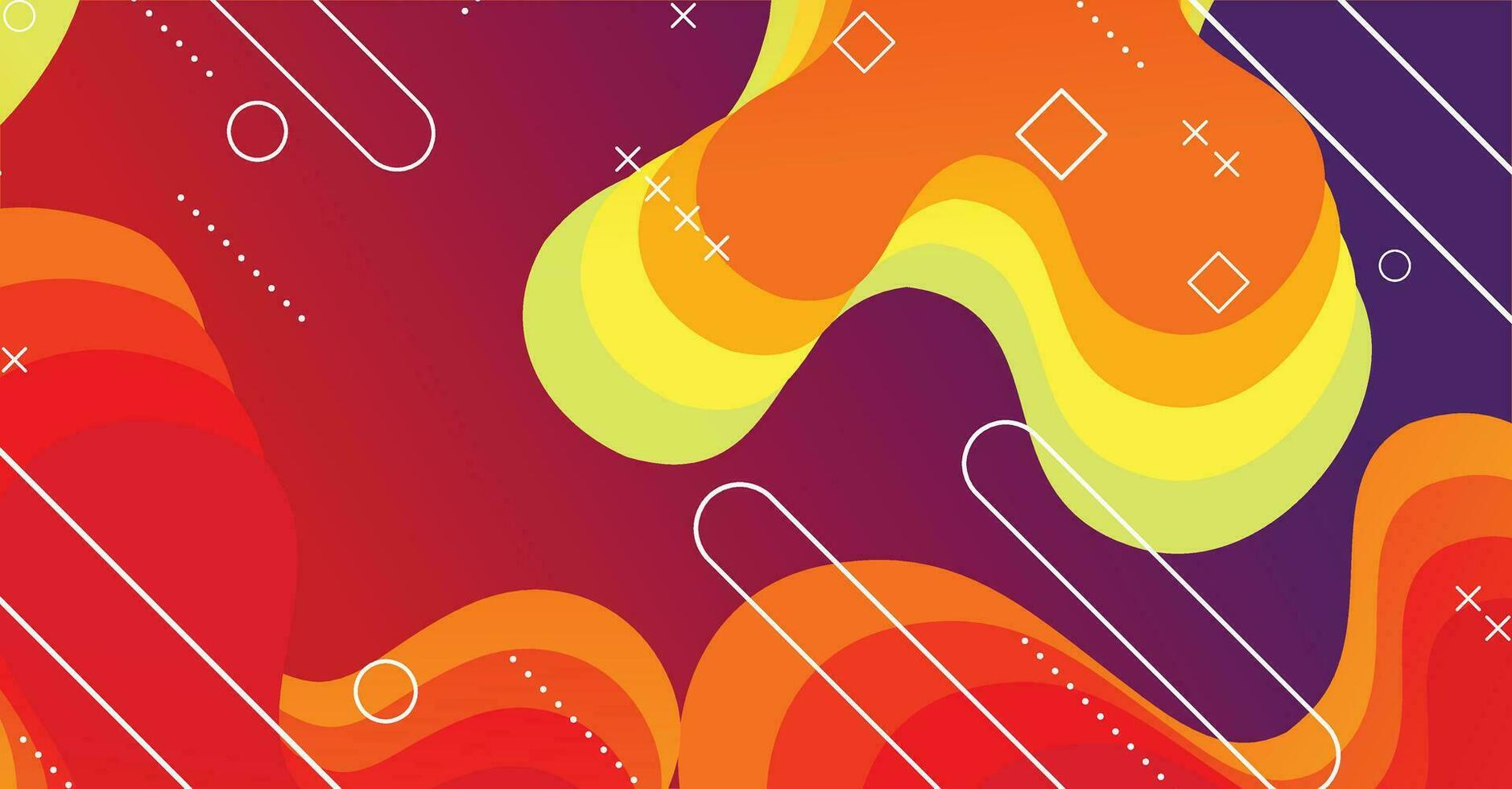 Abstract liquid wave background with colorful background vector