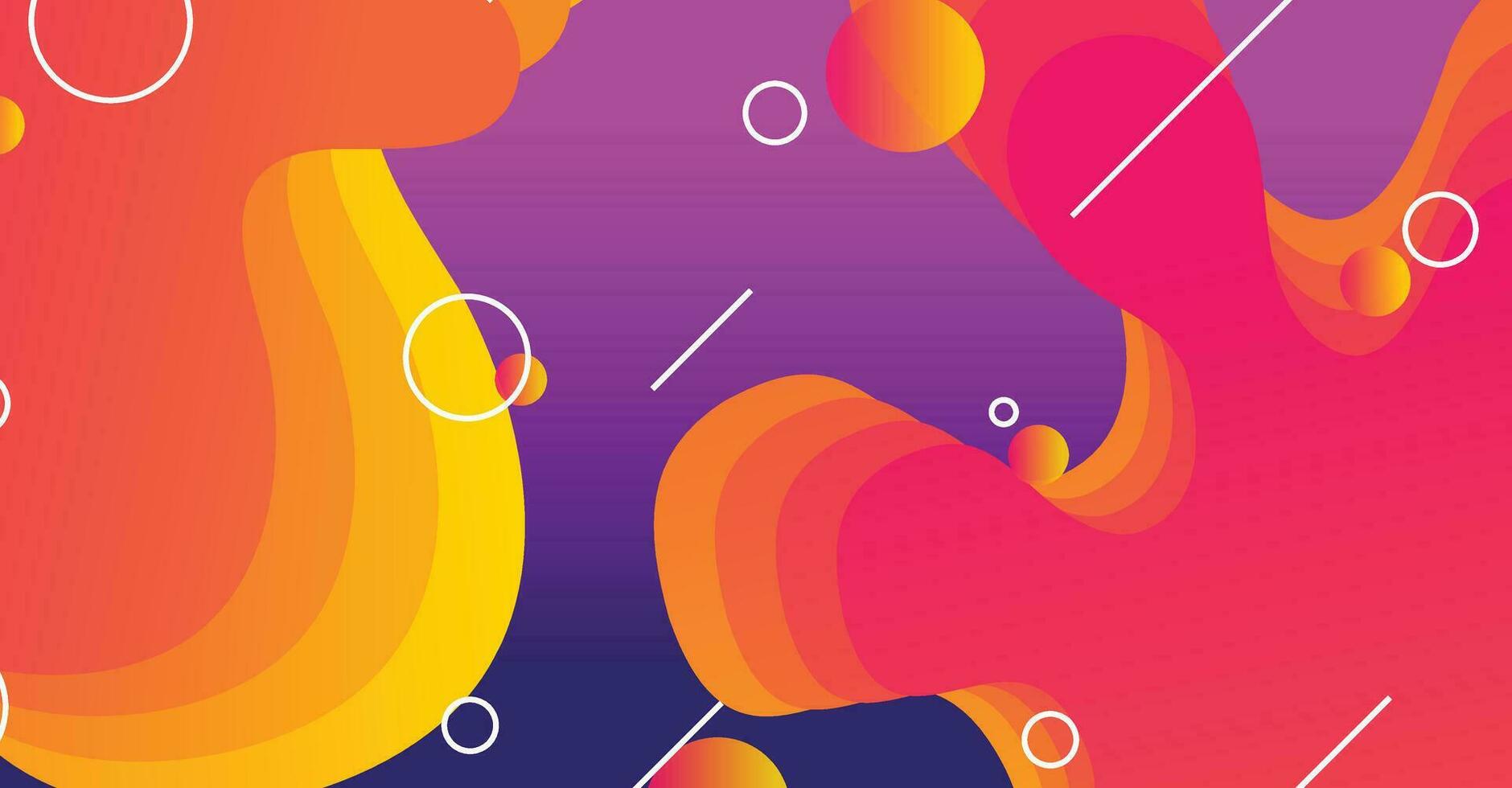 Abstract liquid wave background with colorful background vector