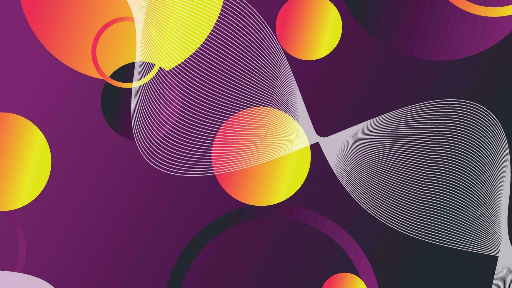 Abstract minimal gradient geometric circle background vector