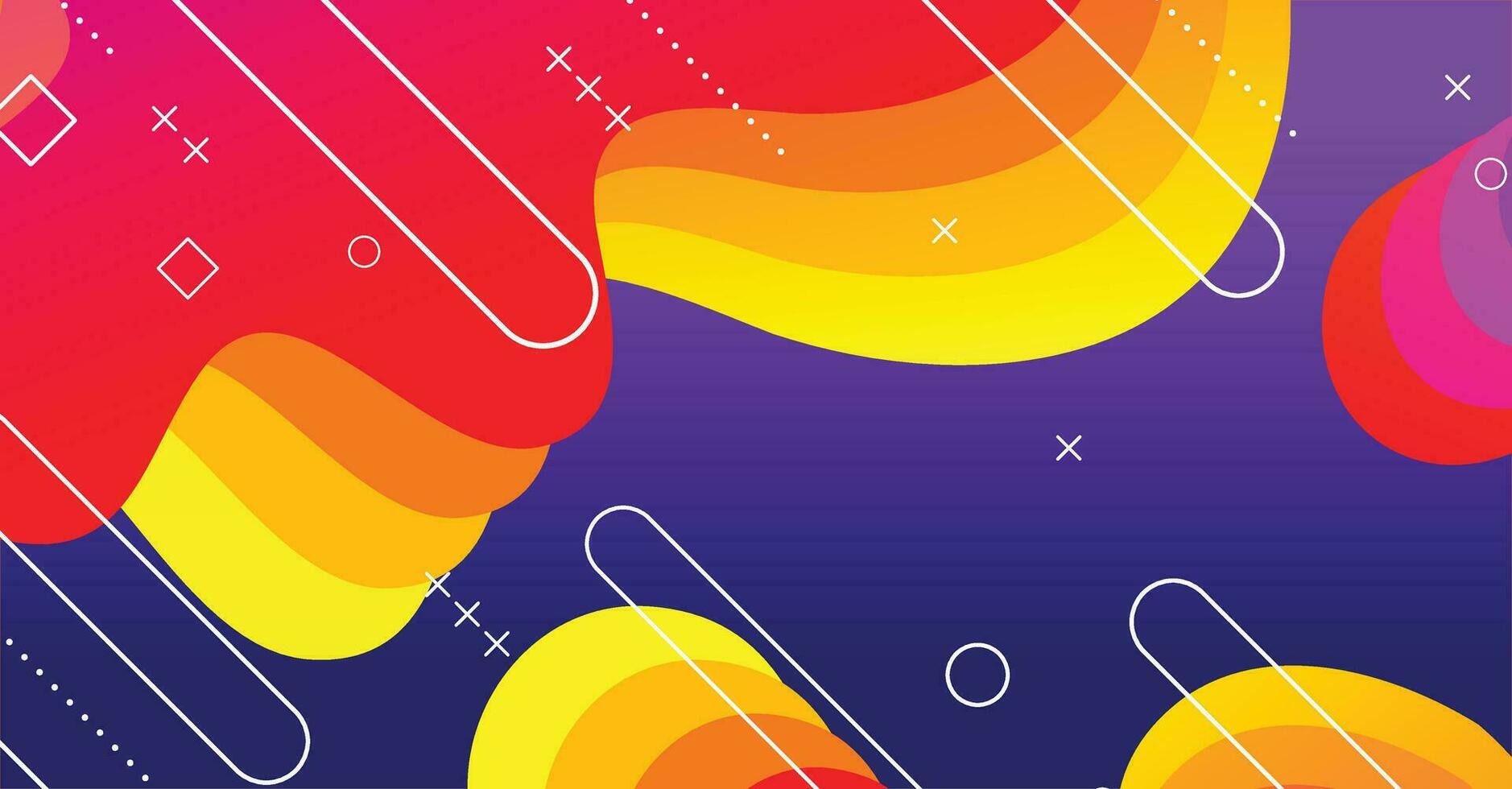 Abstract liquid wave background with colorful background vector