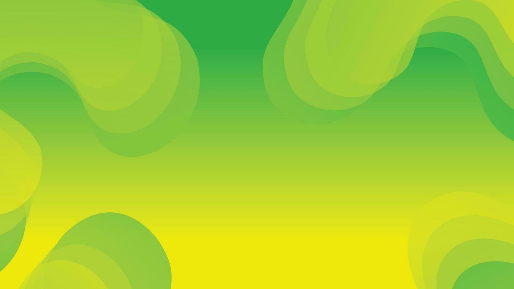 Abstract liquid wave background with green color background vector