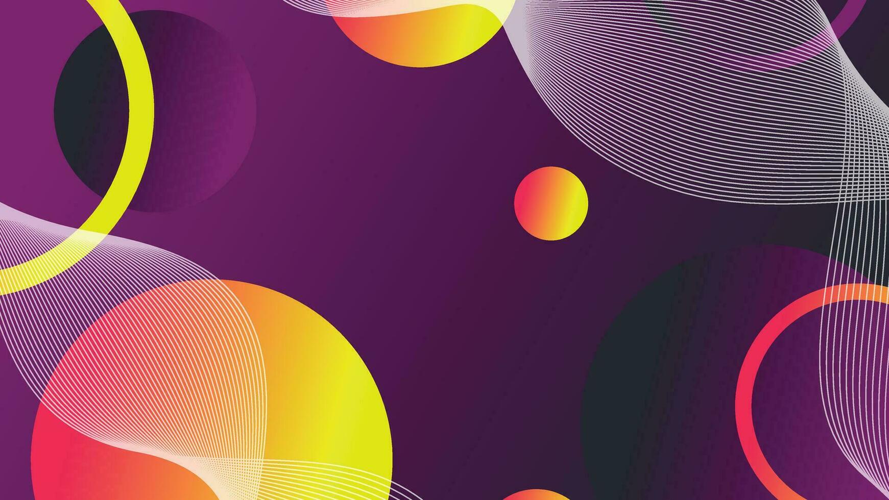 Abstract minimal gradient geometric circle background vector