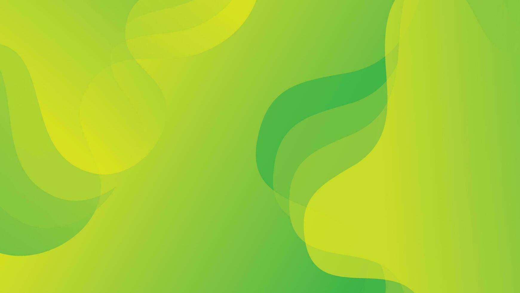 Abstract liquid wave background with green color background vector