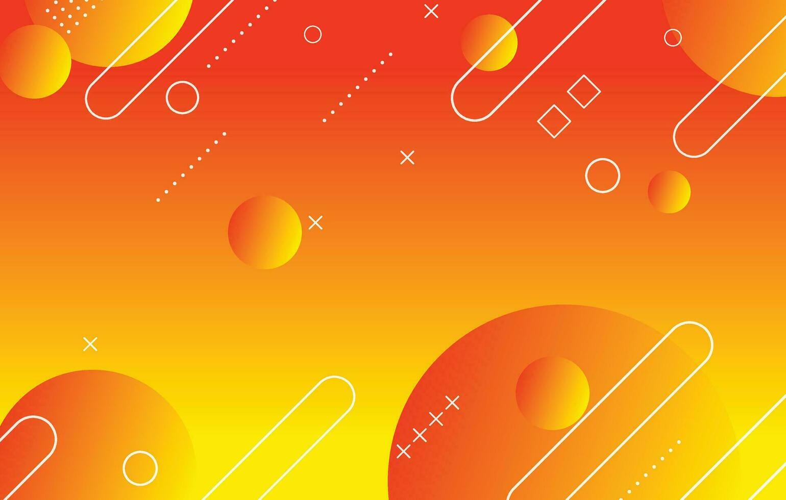 Abstract colorful geometric background. Orange and yellow elements with gradient vector