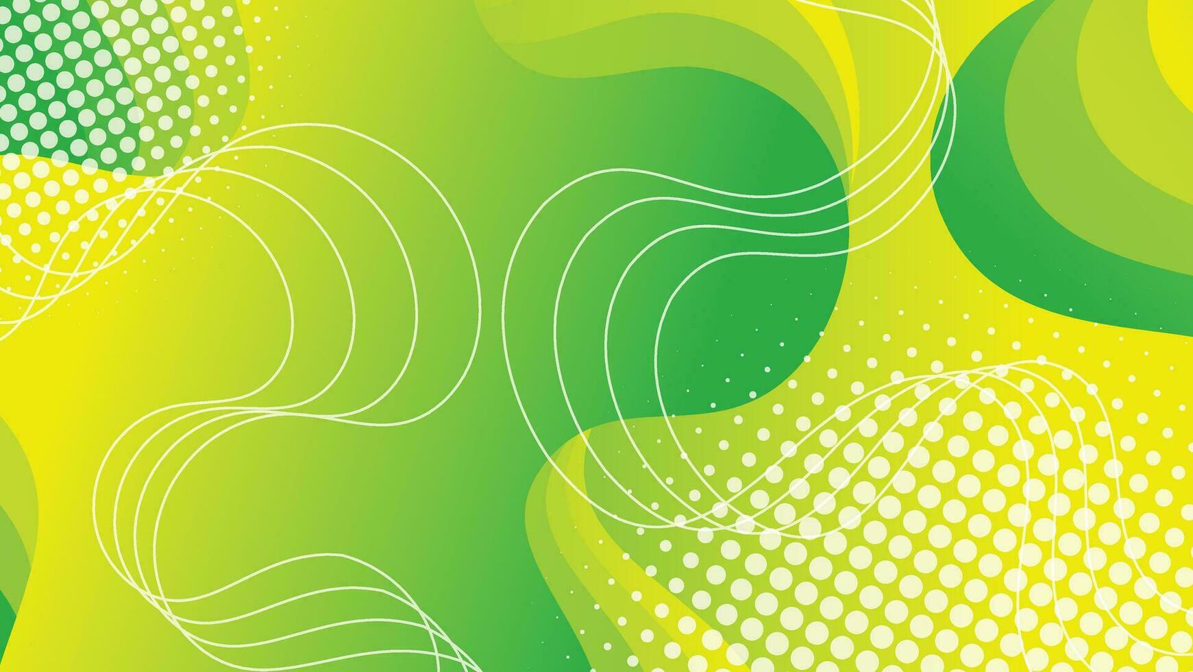 Abstract liquid wave background with green color background vector