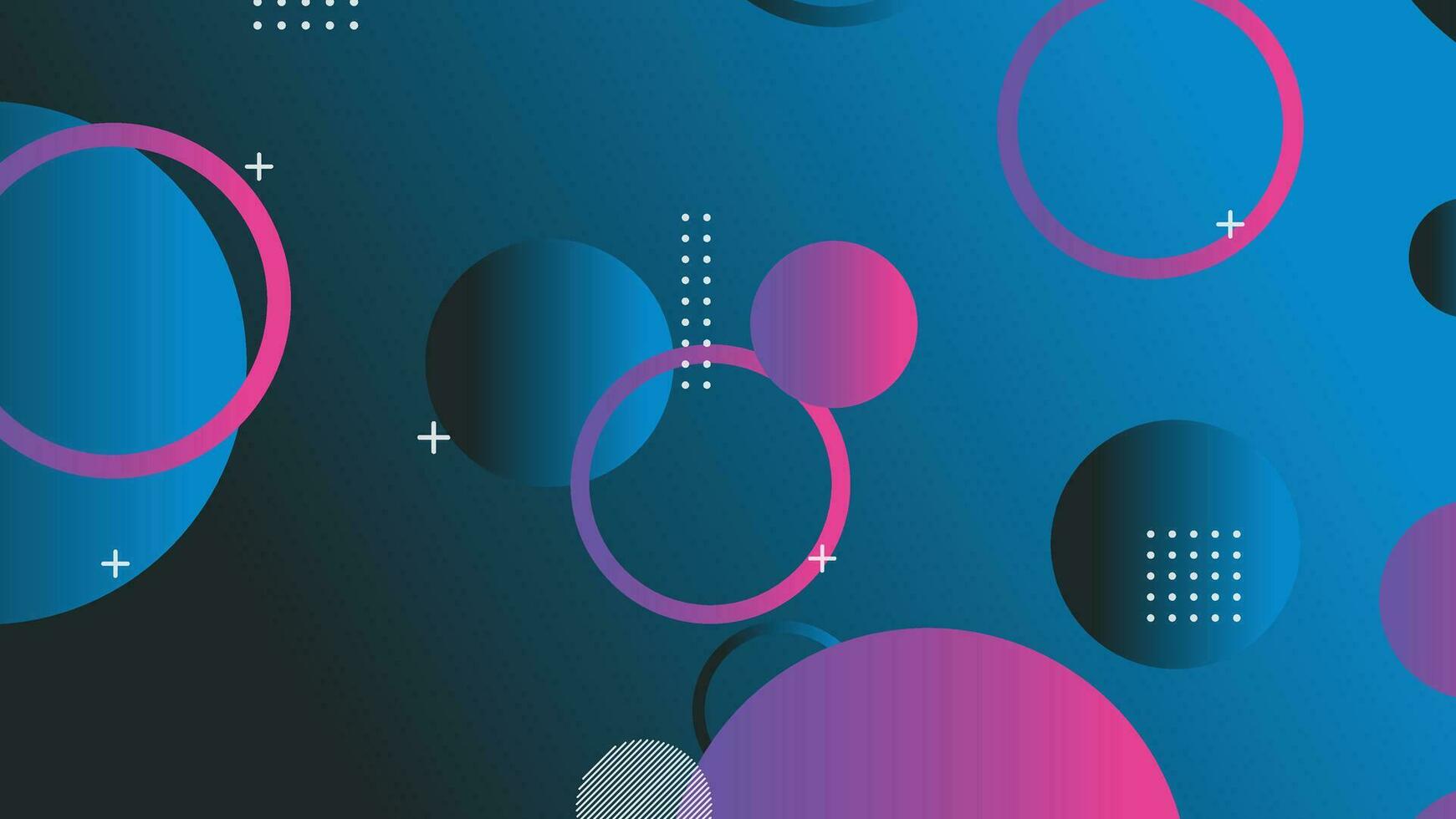 Abstract minimal gradient geometric circle background vector