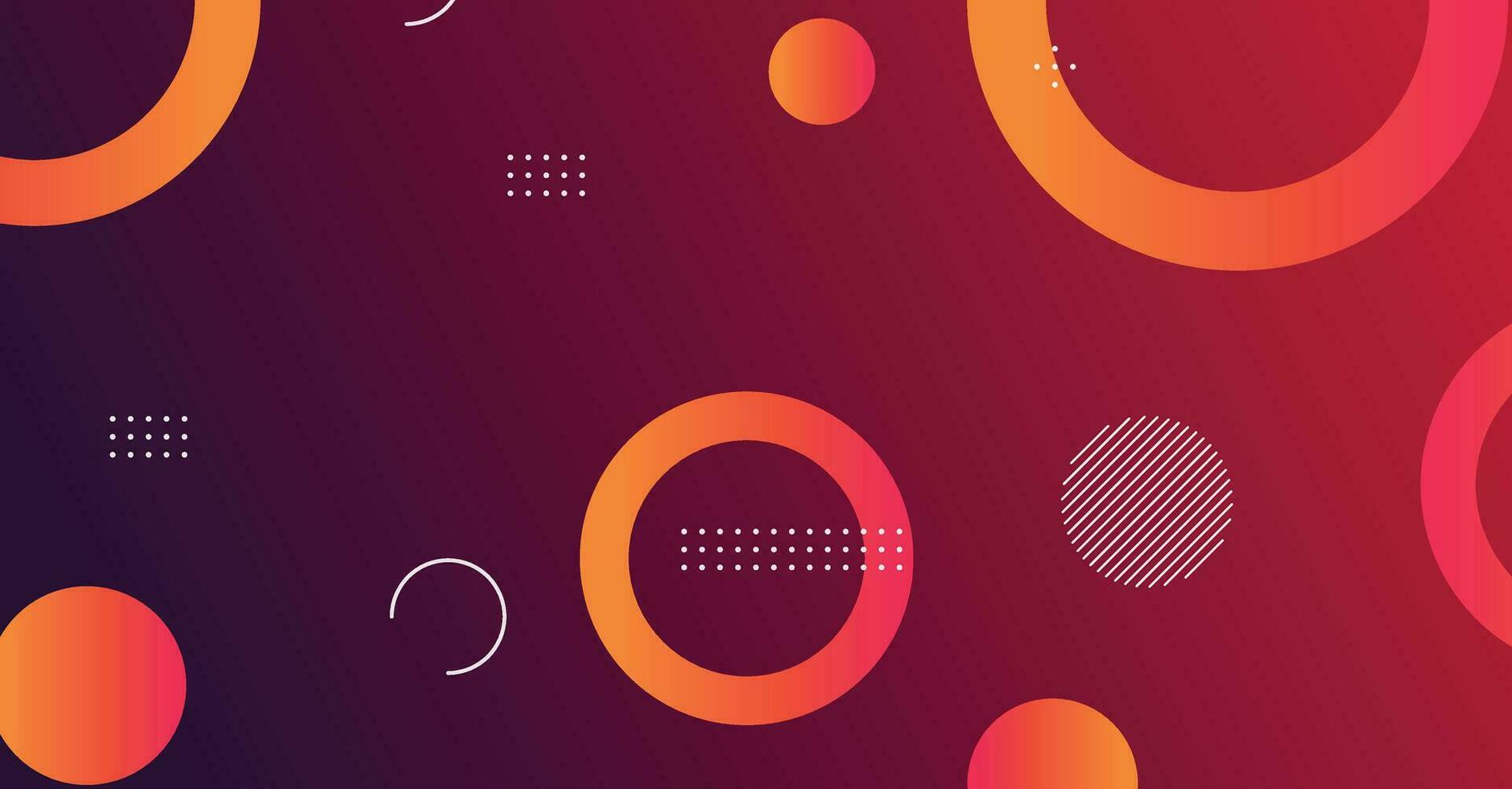 Abstract minimal gradient geometric circle background vector