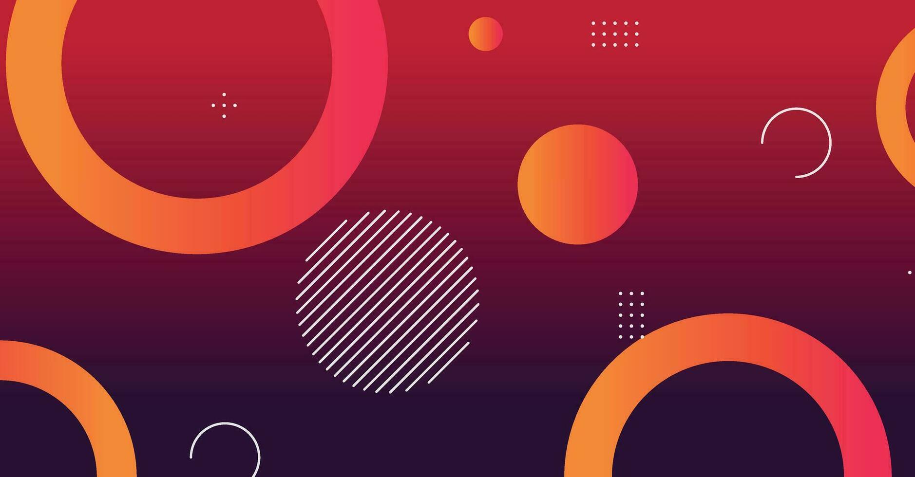 Abstract minimal gradient geometric circle background vector