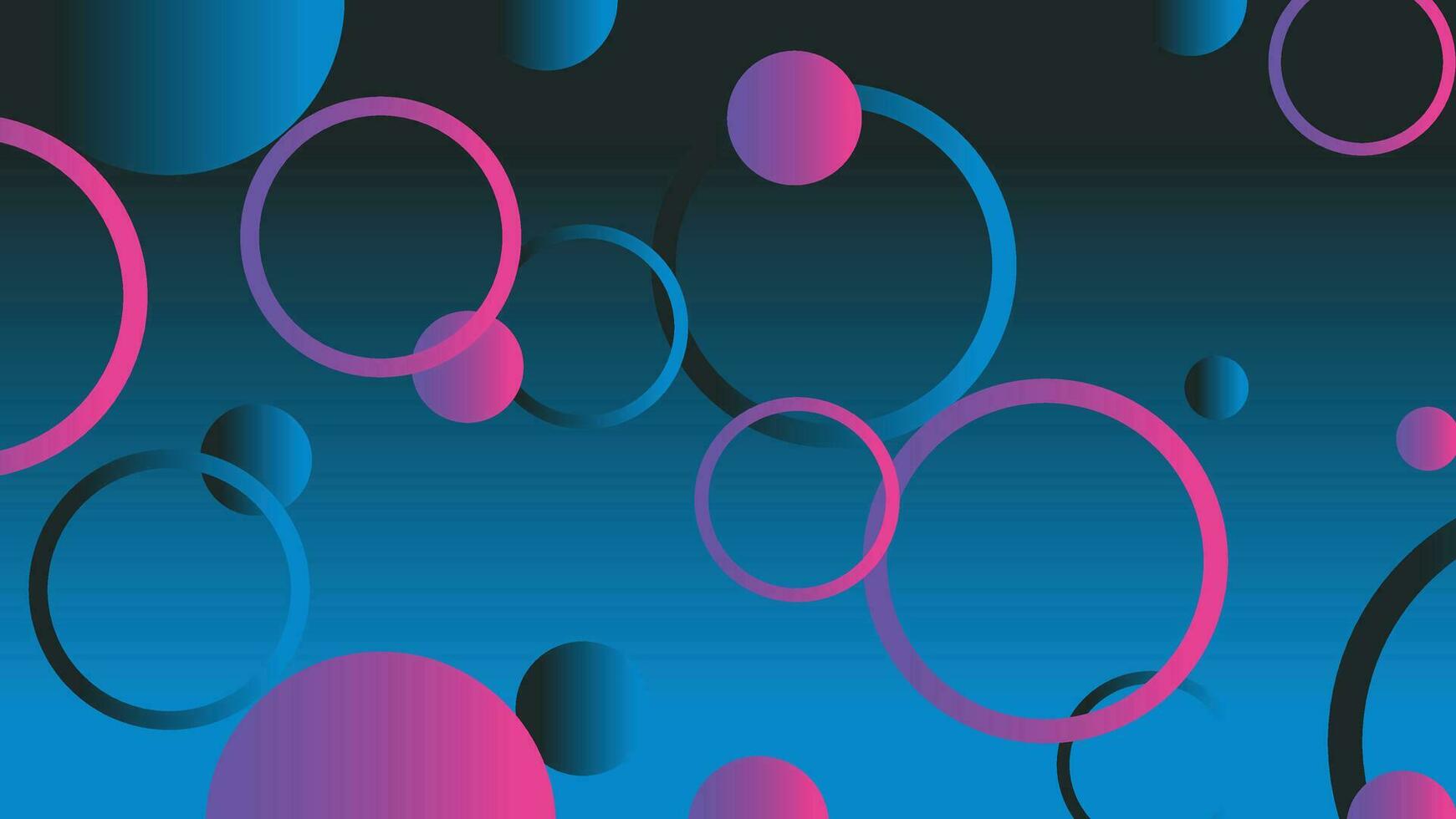 Abstract minimal gradient geometric circle background vector