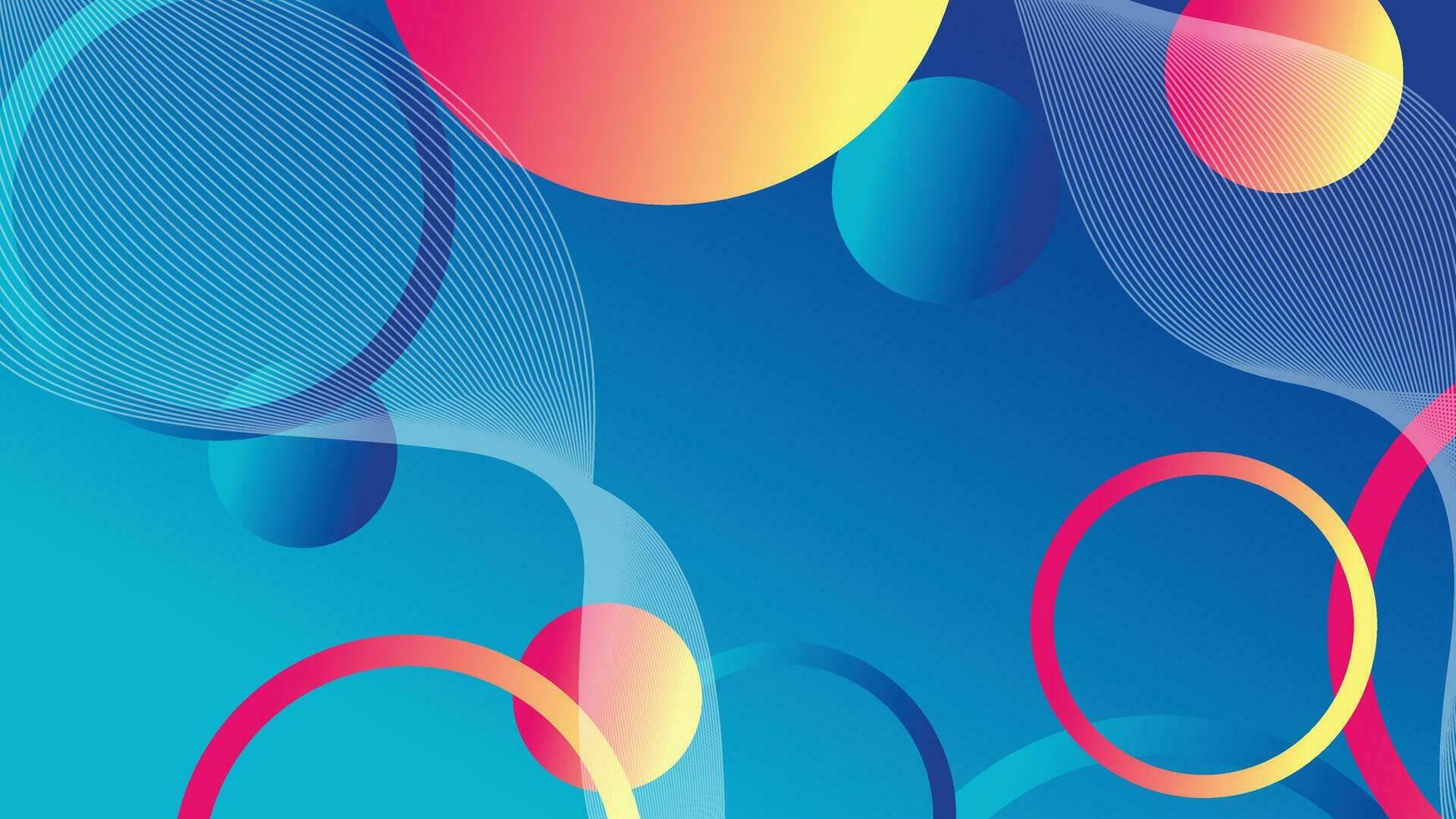 Abstract minimal gradient geometric circle background vector