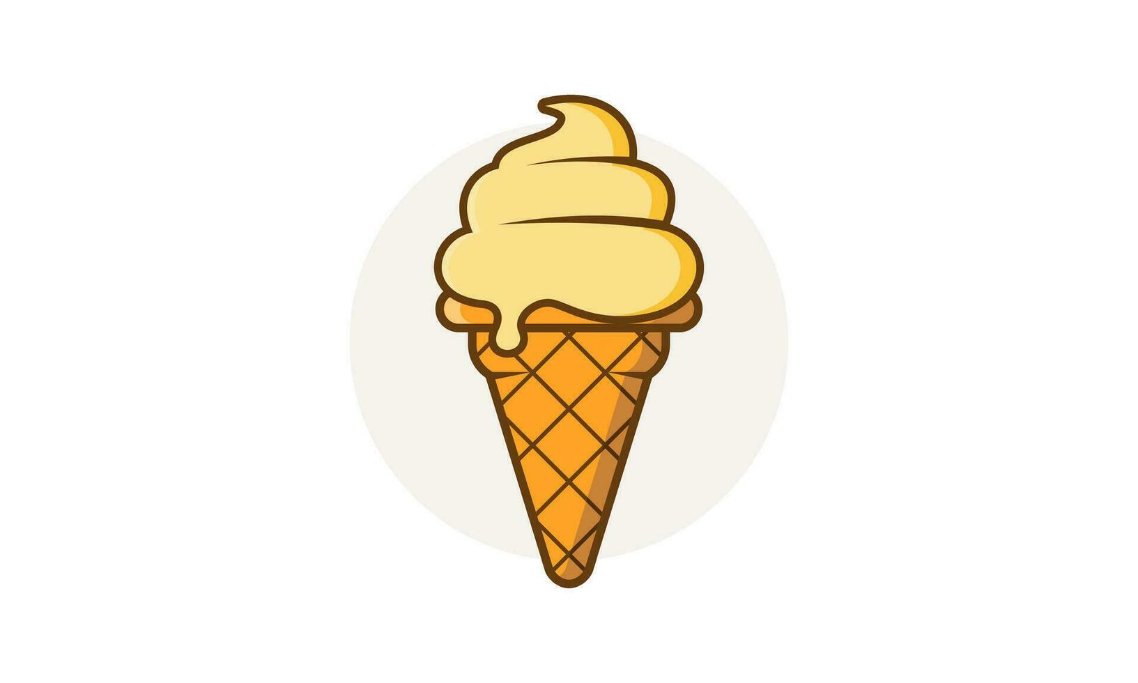 Ice cream logo icon vector