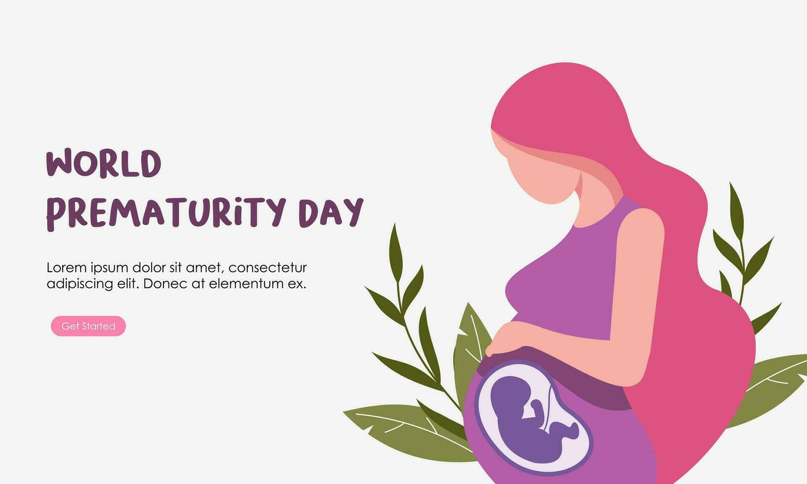 World prematurity day horizontal banner template 34038946 Vector Art at