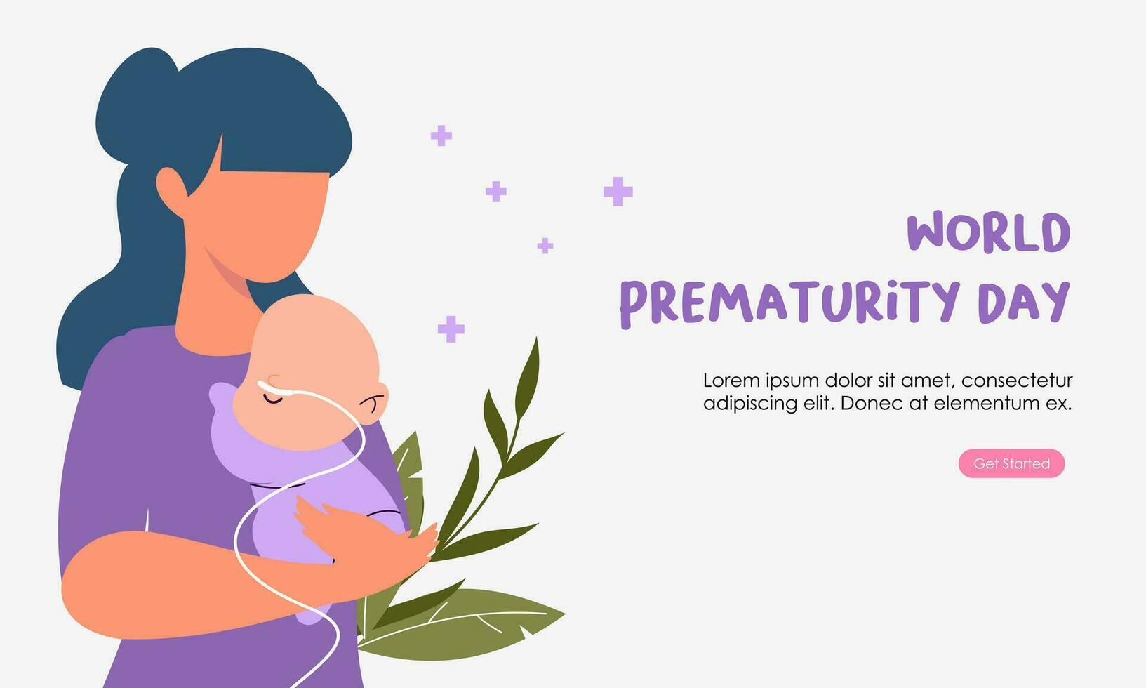 World prematurity day horizontal banner template 34039008 Vector Art at Vecteezy