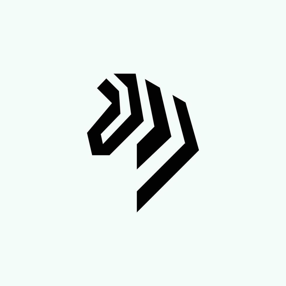 simple flat modern horse knight head logo line outline vector, isolated in white  background vector
