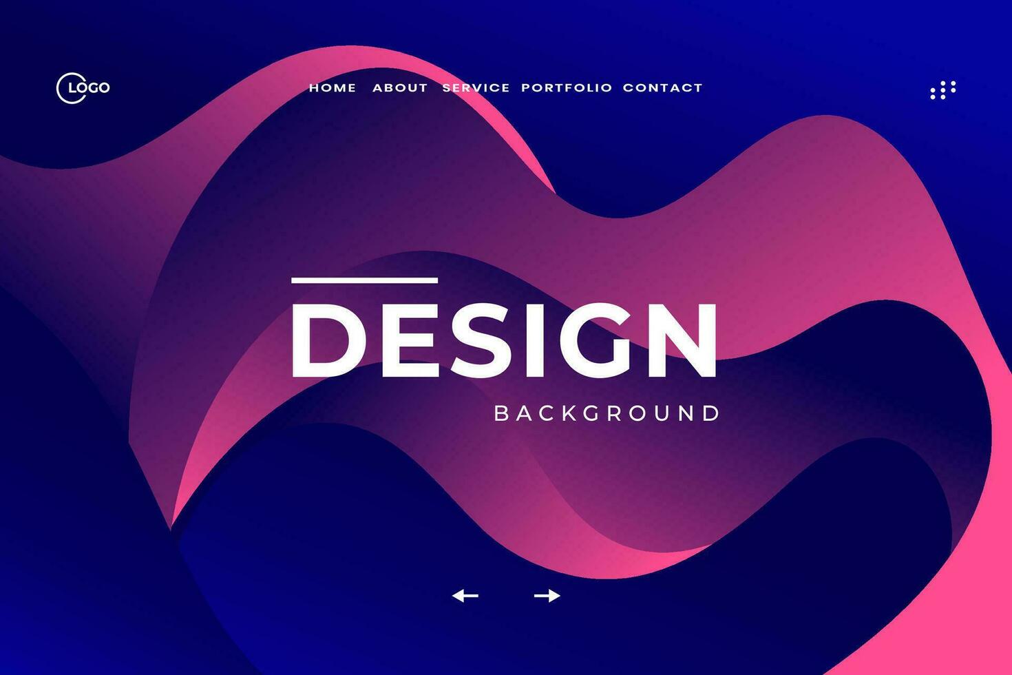 Navy Blue Aesthetic Abstract Background modern template is perfect for your next brochure, website, mobile app, leaflet, flyer, or cover template vector