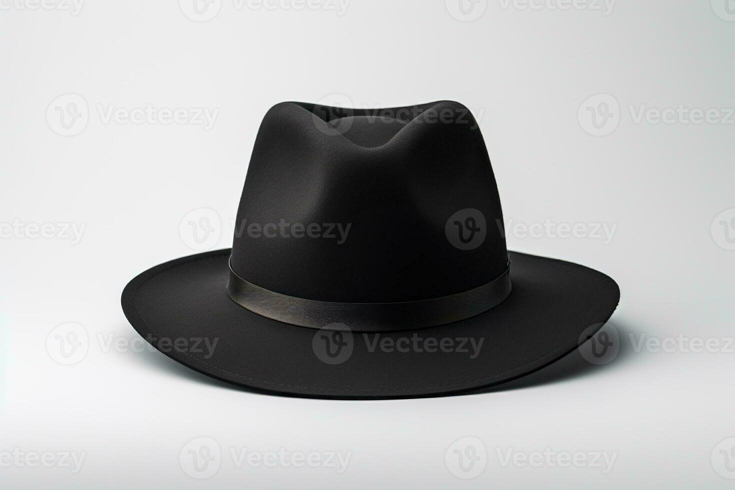 Black hat isolated on white background. Generated by artificial intelligence photo