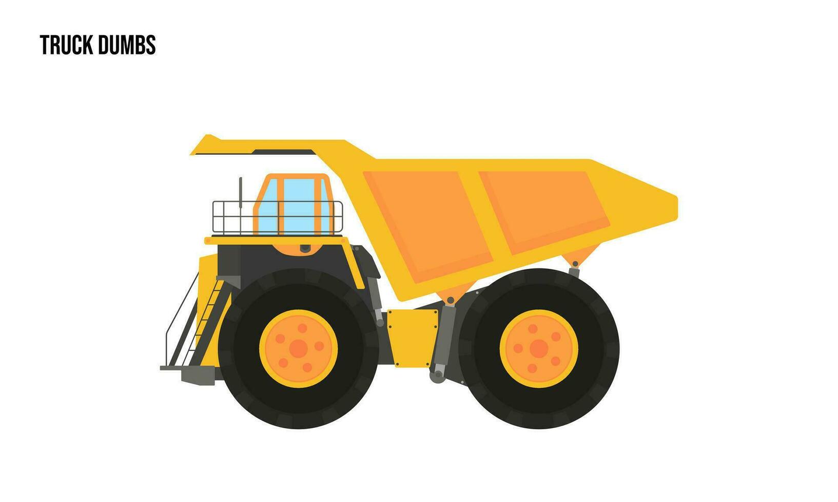 tugurio camión pesado equipo plano ilustración, tugurio camión pesado equipo logo modelo vector