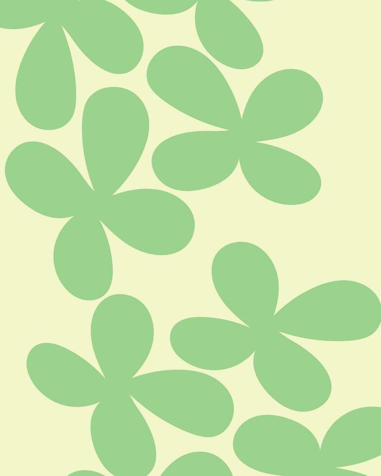 Abstract plant pattern design vector