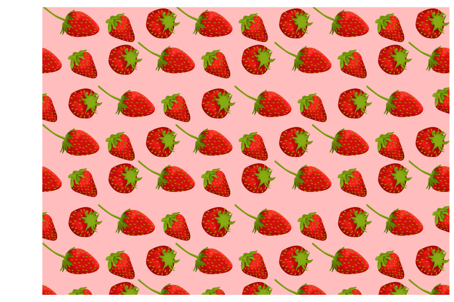Strawberry Fruit Pattern Background png