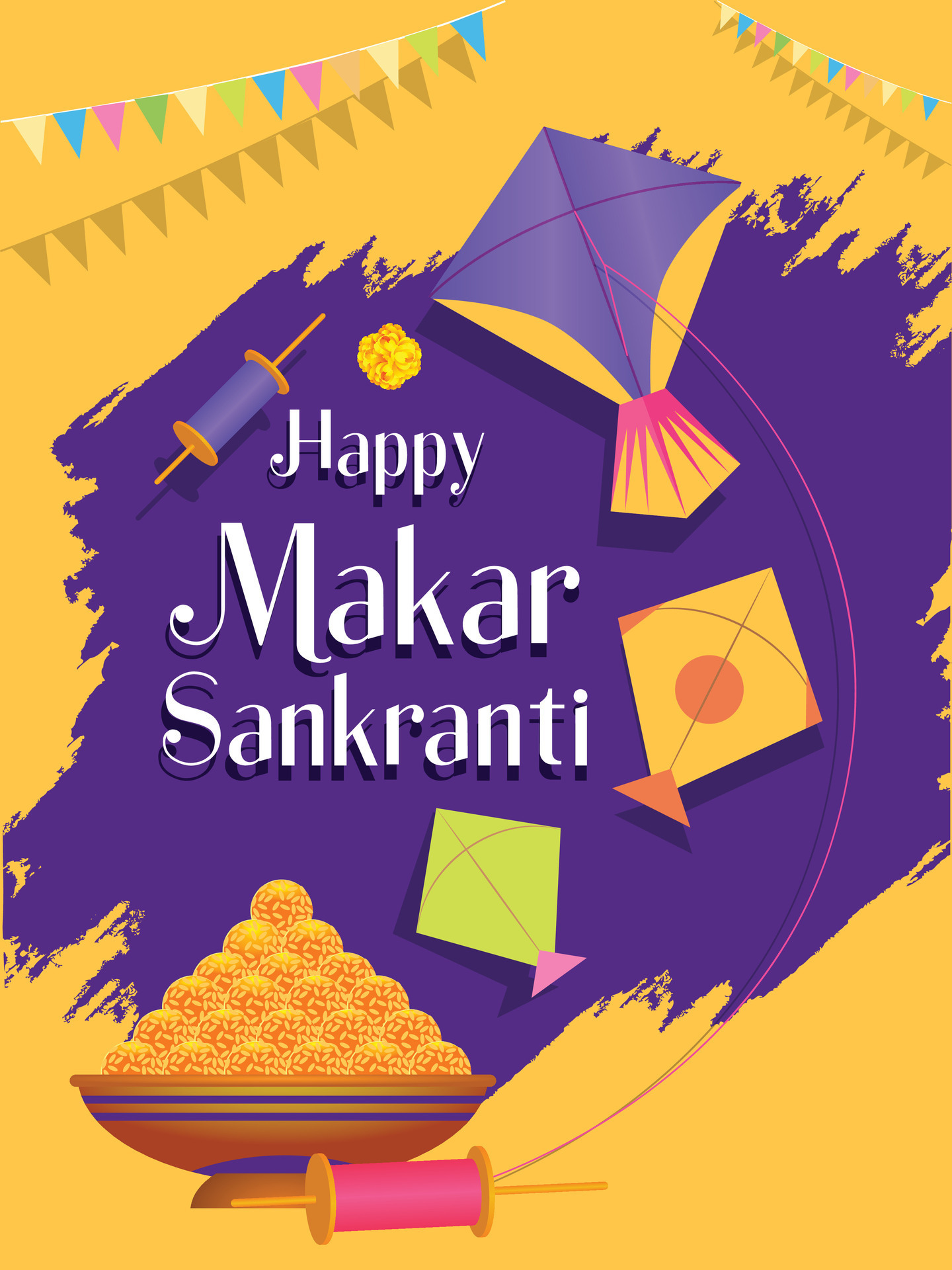 Happy makar sankranti background 34040802 Vector Art at Vecteezy