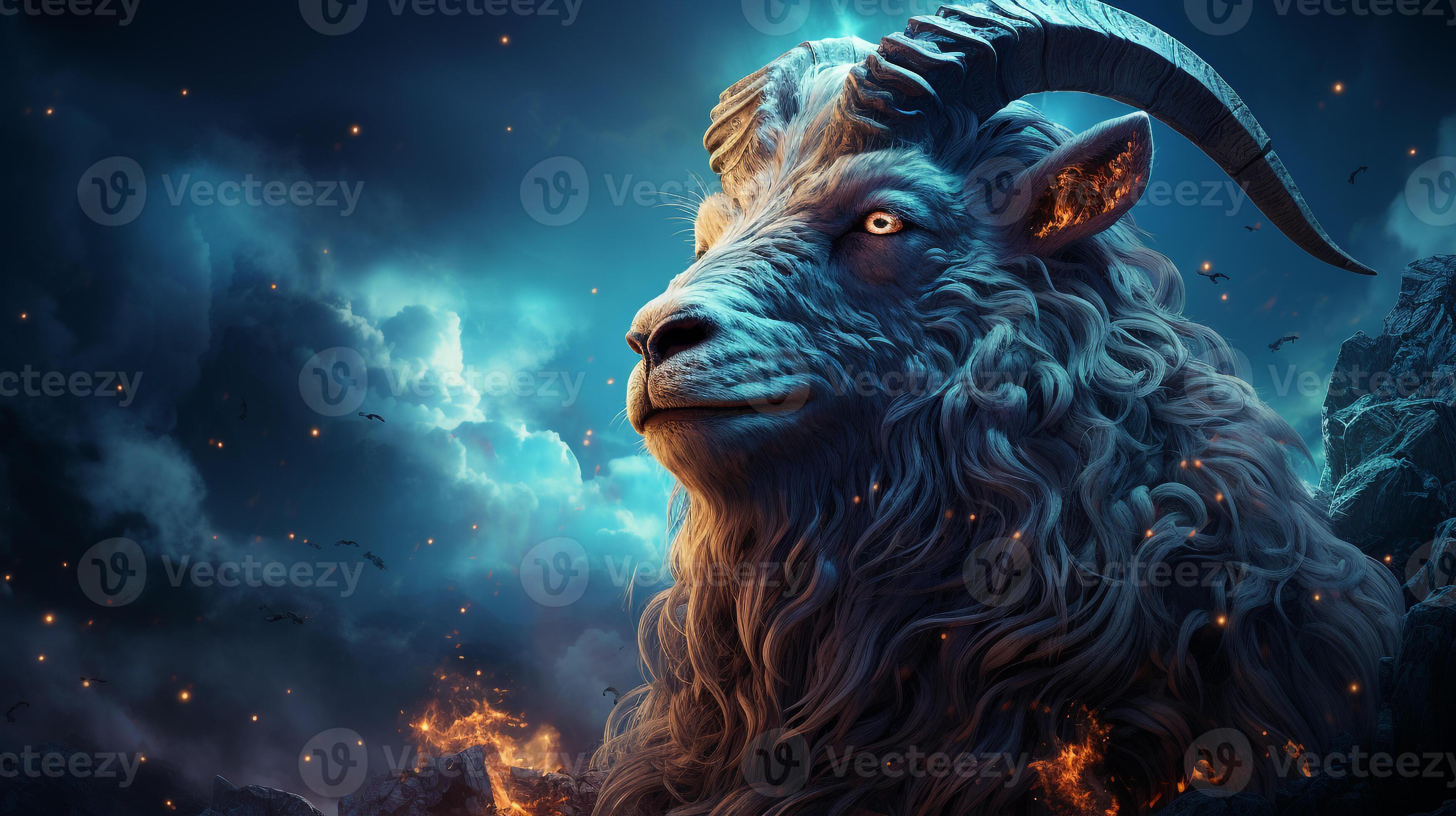 amazing goat wallpaper 34040942 Stock Photo at Vecteezy