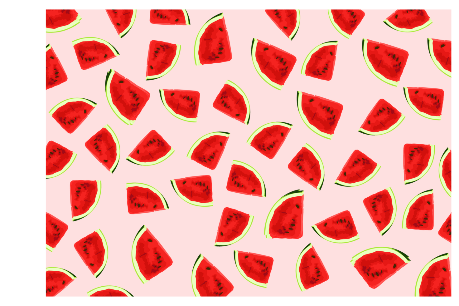 Slice of Watermelon Fruit Pattern Background png