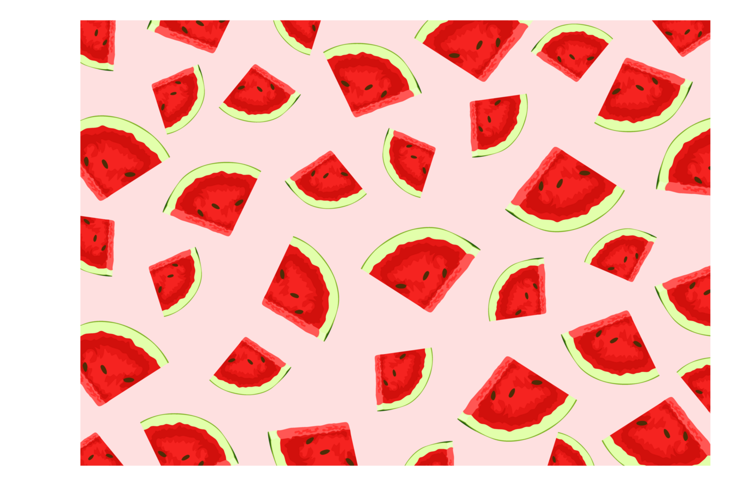 Slice of Watermelon Fruit Pattern Background png