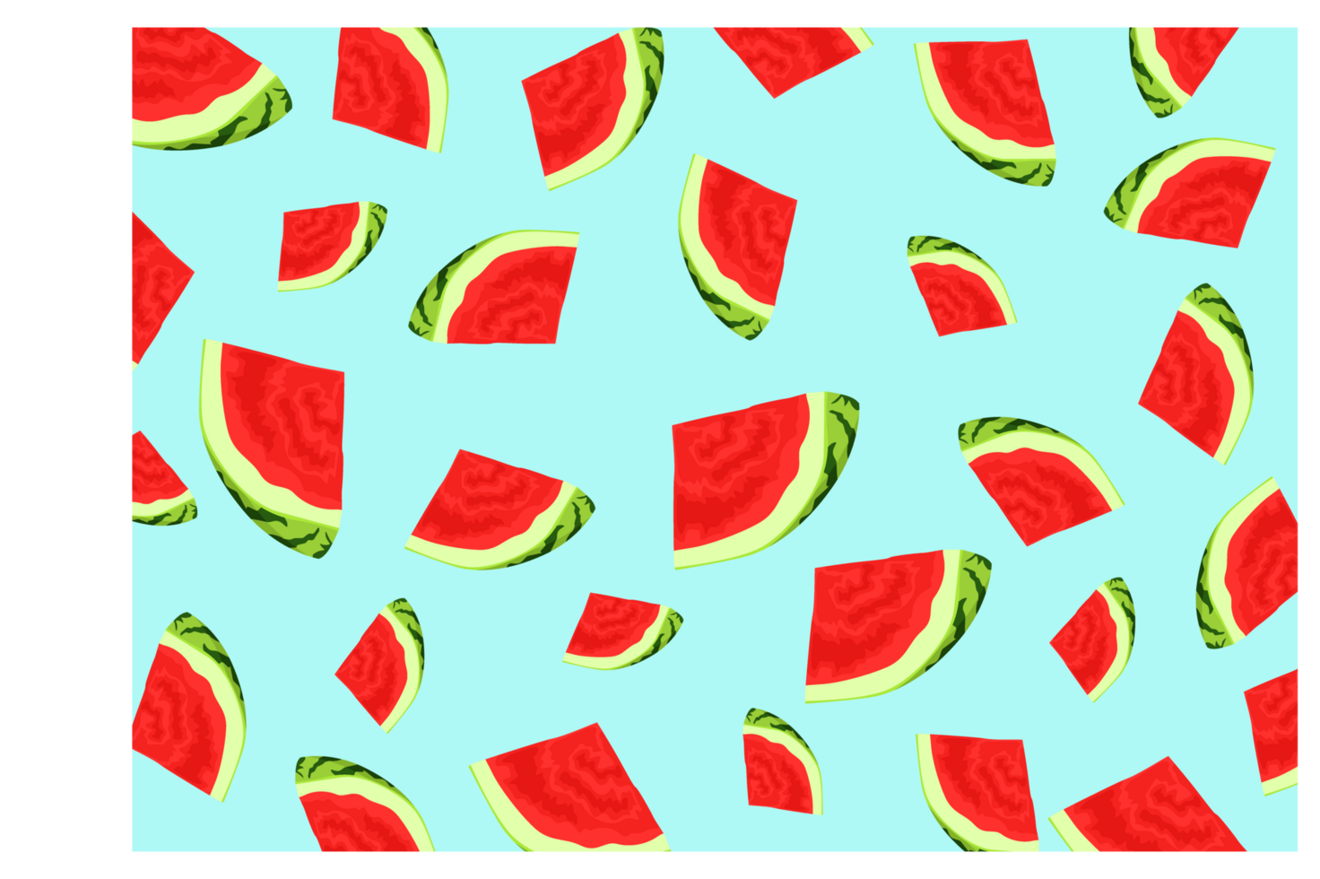 Slice of Watermelon Fruit Pattern Background png