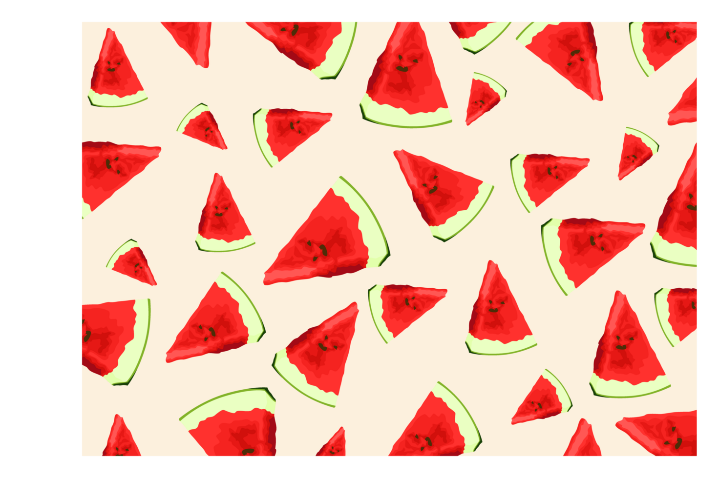 Slice of Watermelon Fruit Pattern Background png