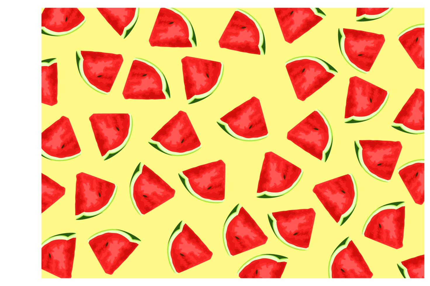 Slice of Watermelon Fruit Pattern Background png