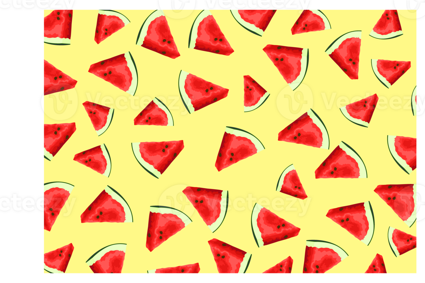 Slice of Watermelon Fruit Pattern Background png