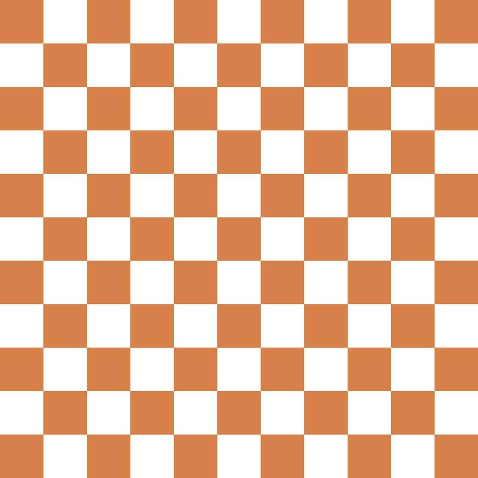 Checkered seamless brown and white pattern background use for background design, print, social networks, packaging, textile, web, cover, banner and etc. vector