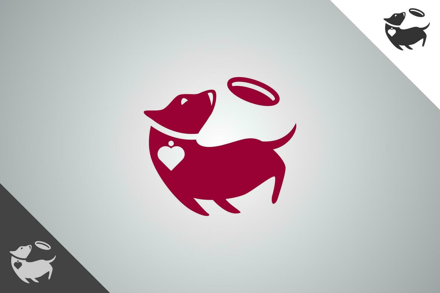 Animal pet modern logotype and symbol. Perfect logo for business related to animal, pet and veterinary. Isolated on background. Vector eps 10.
