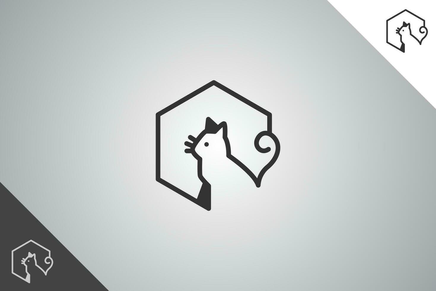 Animal pet modern logotype and symbol. Perfect logo for business related to animal, pet and veterinary. Isolated on background. Vector eps 10.