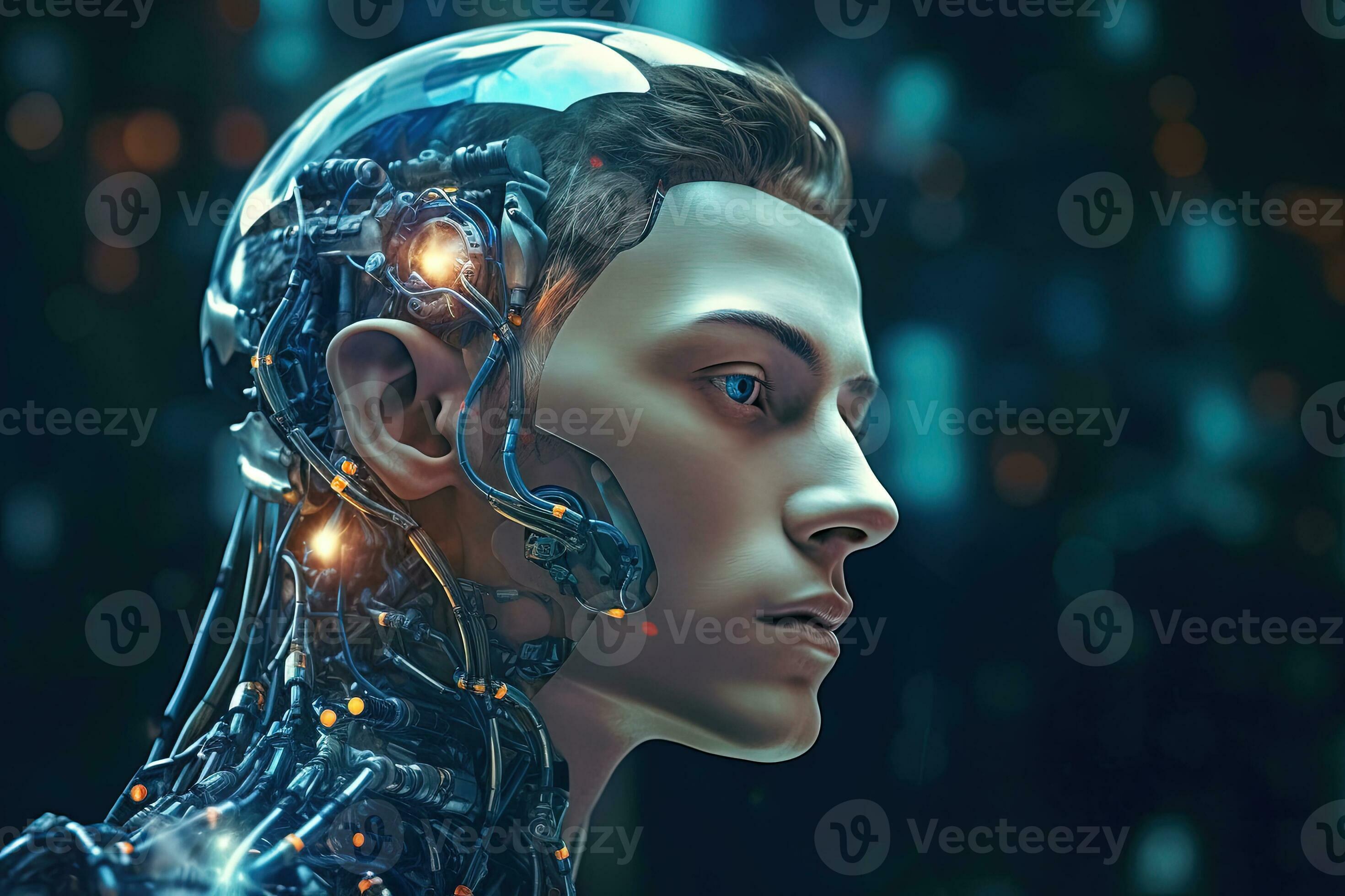 Cyborg or digitally improved human. Artificial intelligence and ...