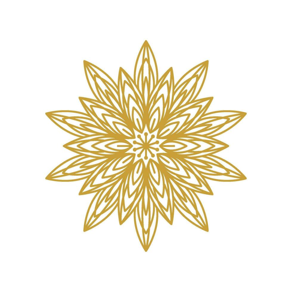 Mandala Flower Stock Element Collection Set vector