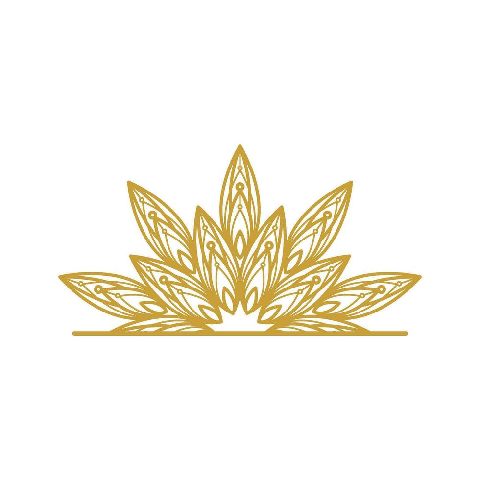 Mandala Flower Stock Element Collection Set vector