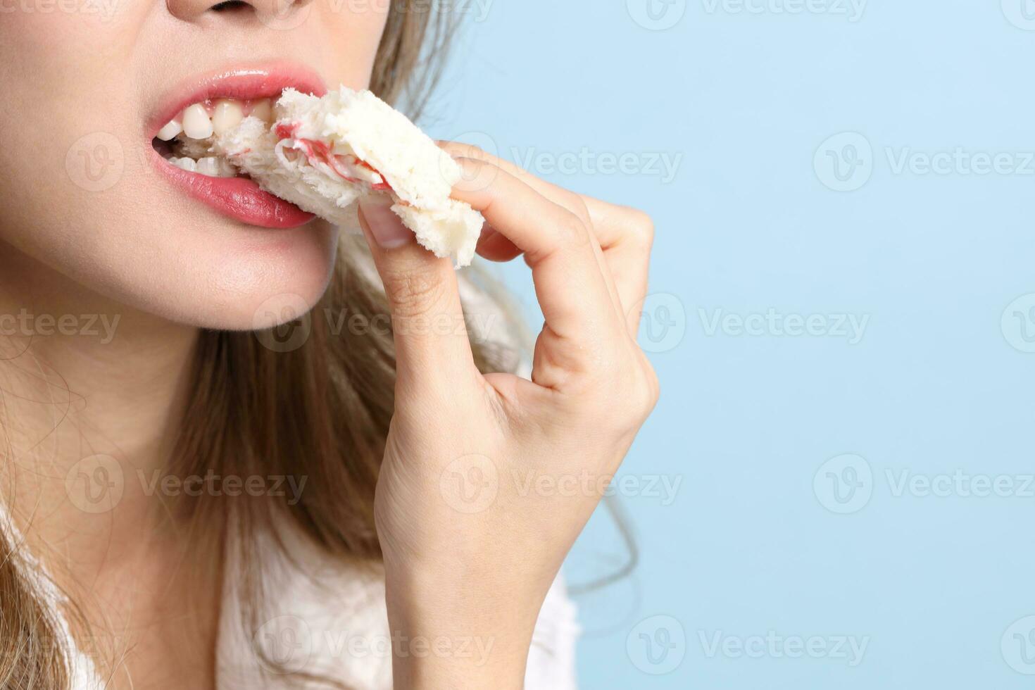 Woman Eating Food photo