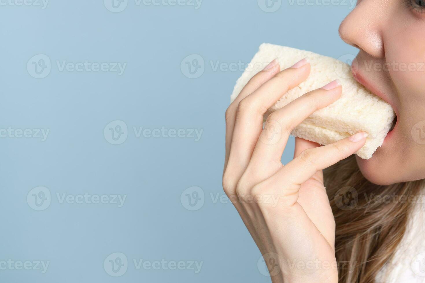 Woman Eating Food photo