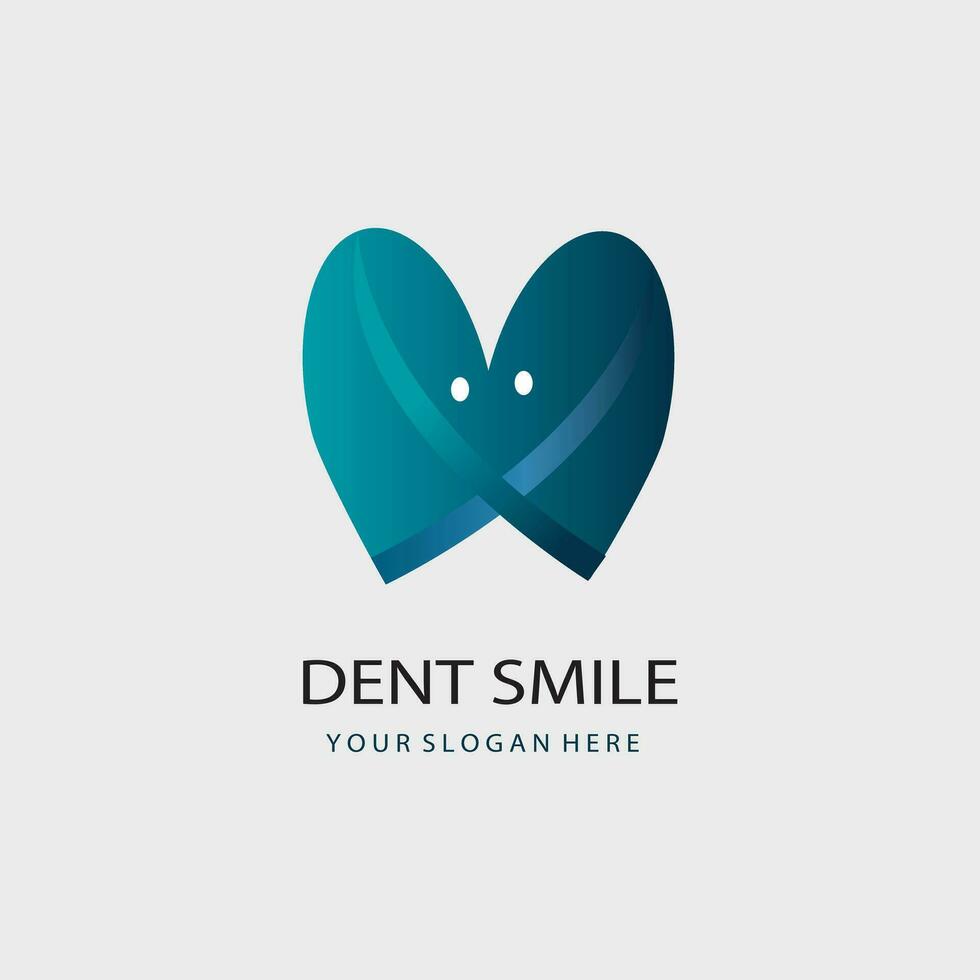 dental logo vector gradient color. dentist medical logo illustratoror