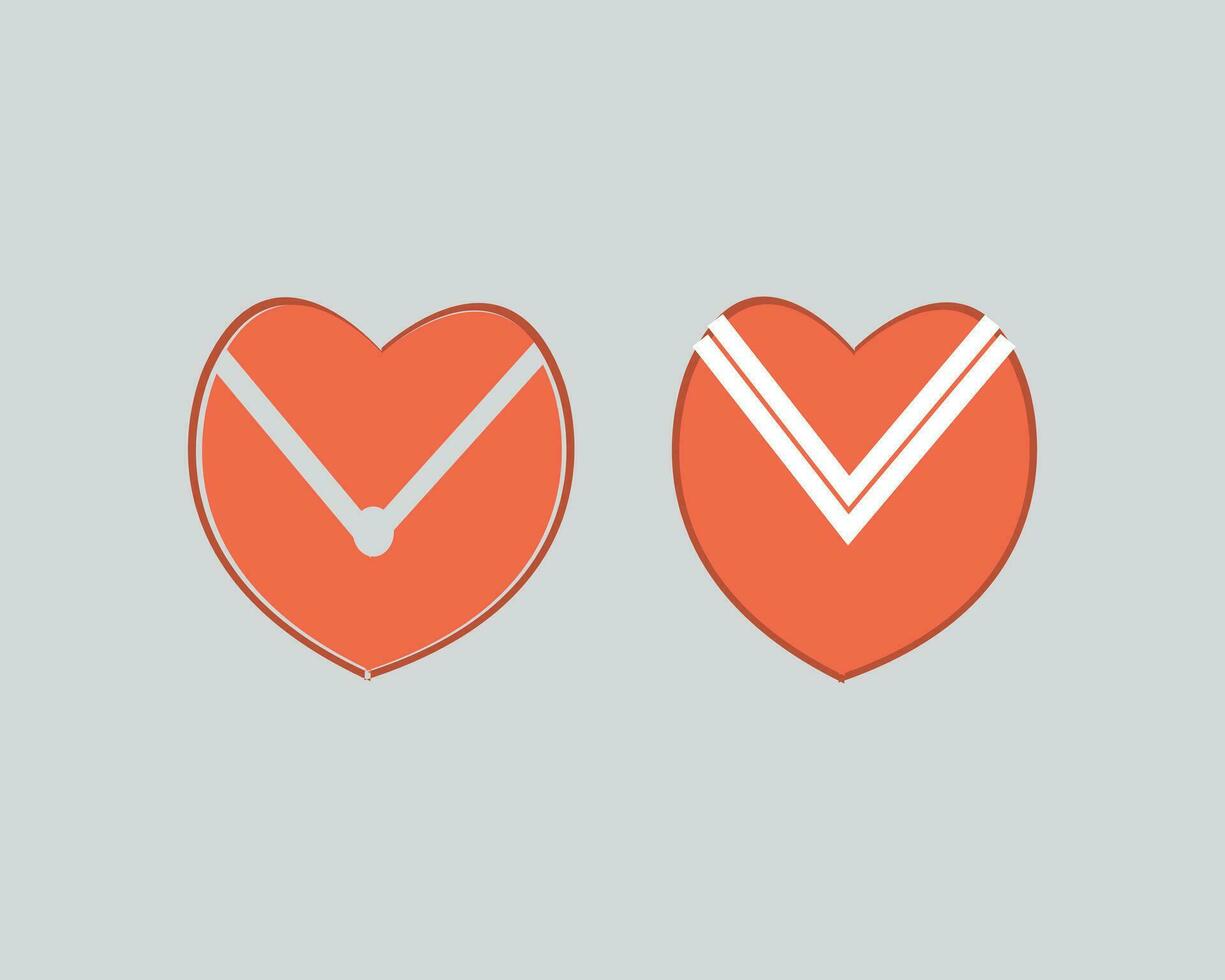 creative heart love logo icon vector. love vector illustrator.