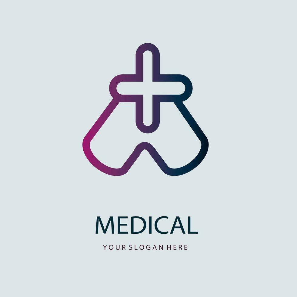 médico cuidado de la salud logo vector para todas salud cuidado marca tal como clínica, doctor, farmacéutico, tecnología, dental, medicamento.