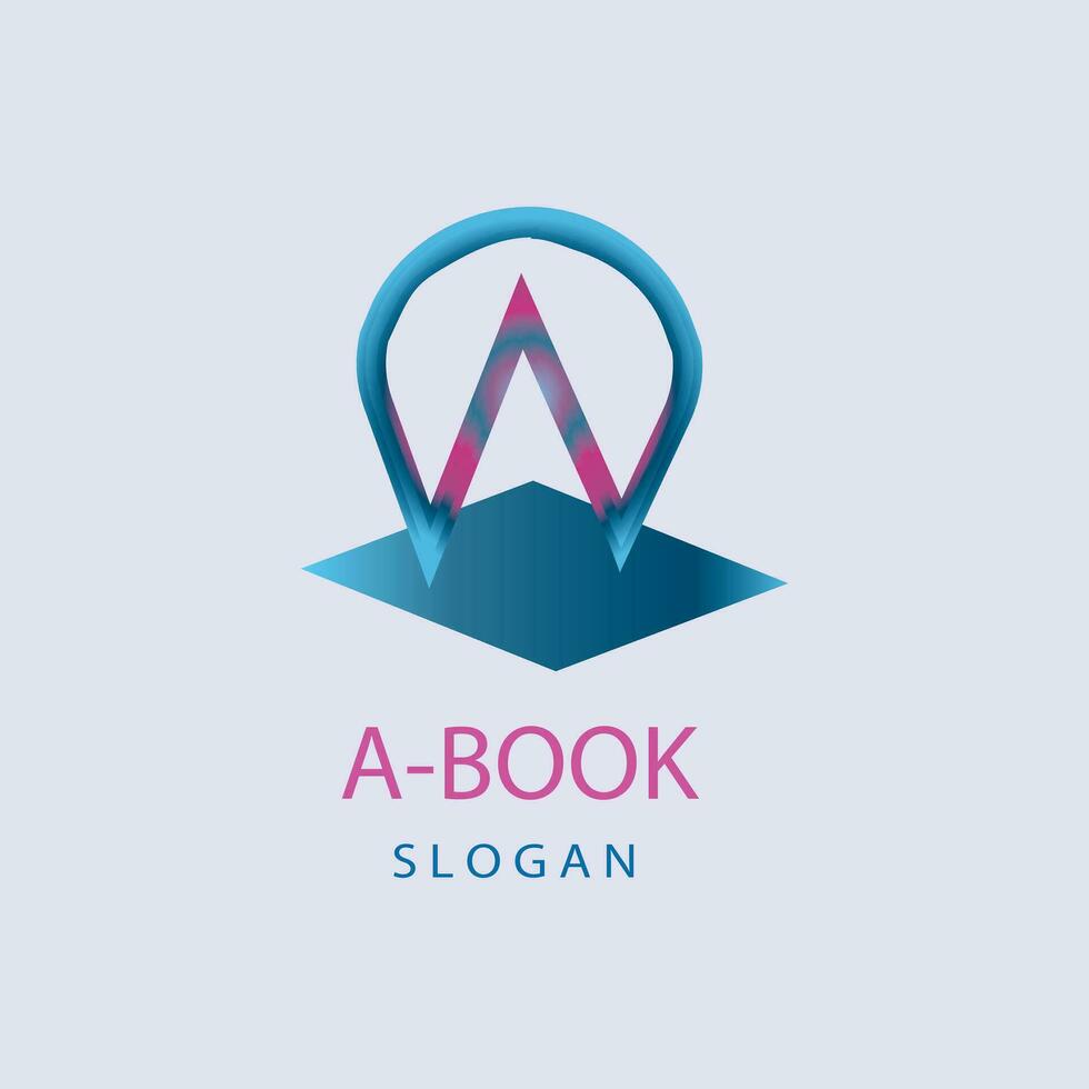 A symbol book education logo. creative  colorful education logo vector