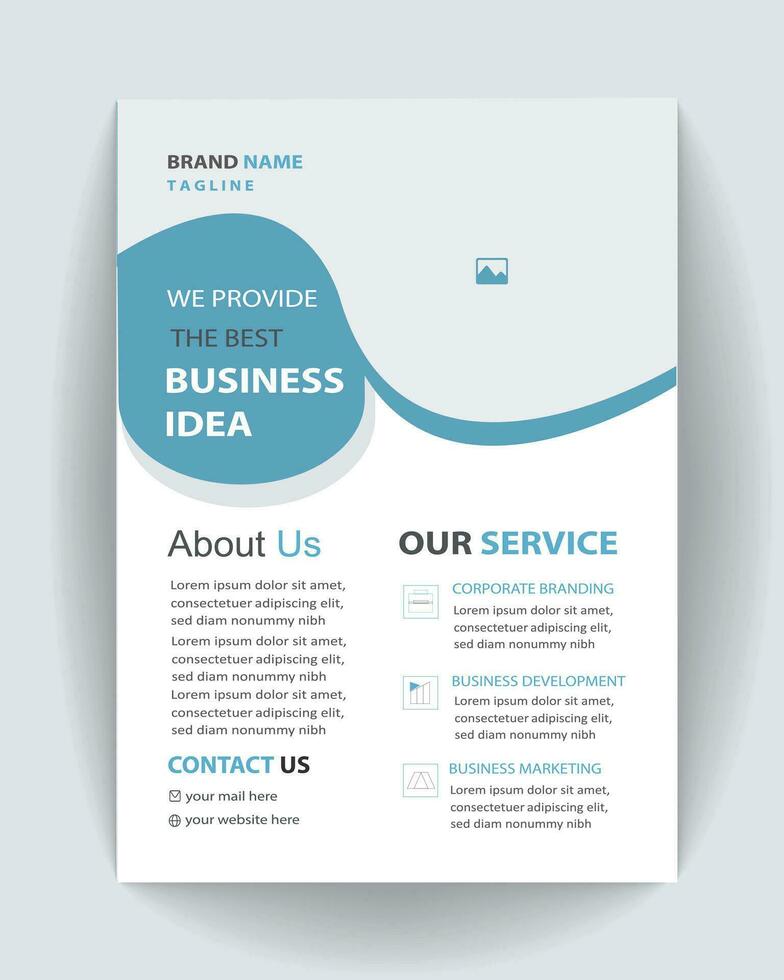 business solution a4 flyer design.provide grow business idea flyer design vector. promote business flyer vector. vector