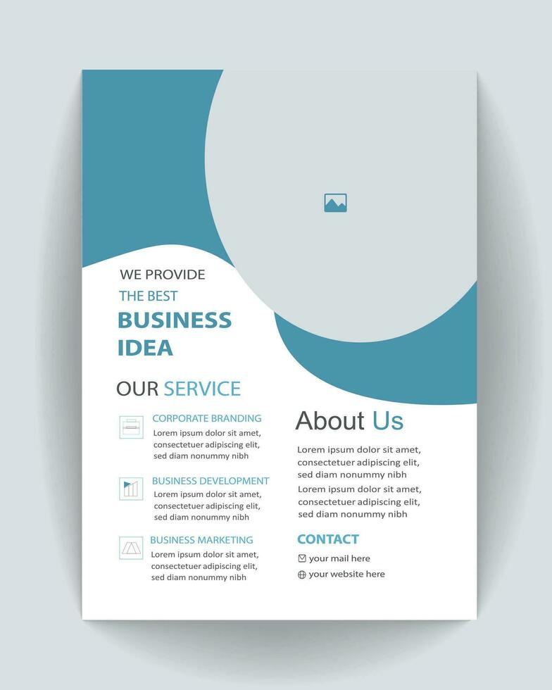 business solution a4 flyer design.provide grow business idea flyer design vector. promote business flyer vector. vector