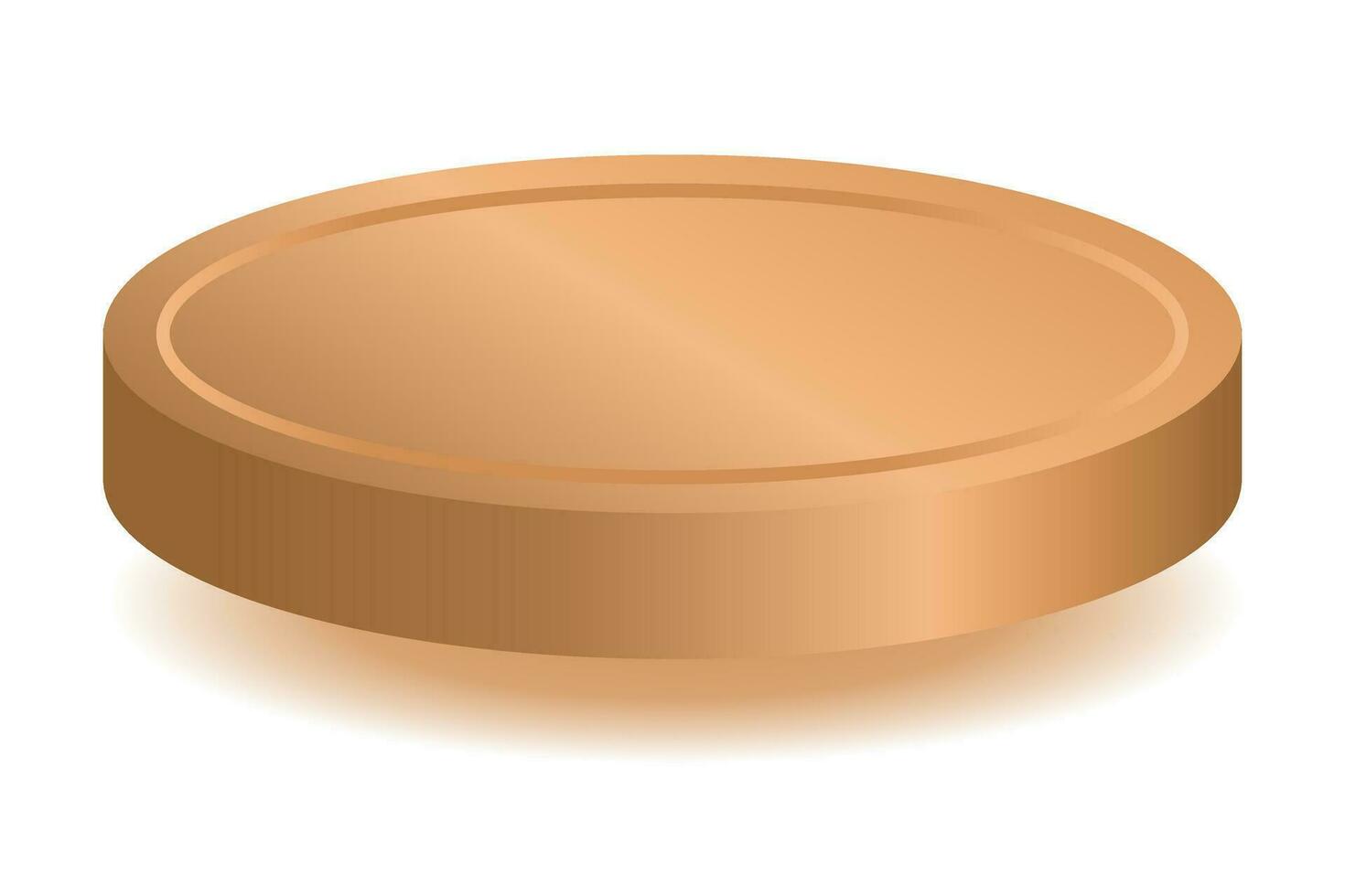 Gold podium showing products vector